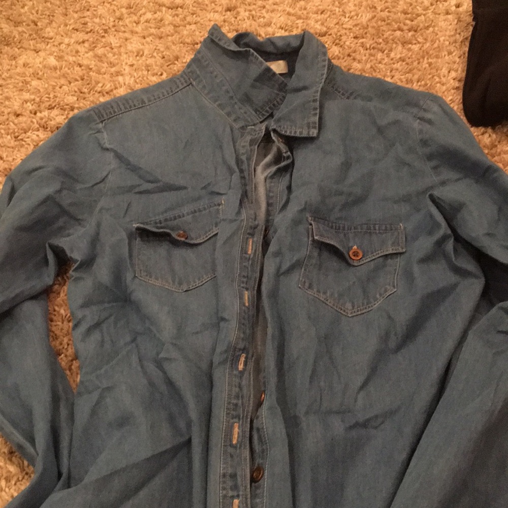Blue jean shirt!